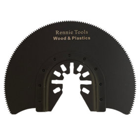 Rennie Tools 88mm Half-Round Oscillating Multi Tool Blades for Wood, Plastic, Drywall Etc. Universal Fitting Multitool Blades