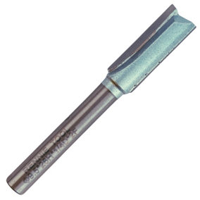 Rennie Tools - 9.5mm (3/8") Cutting Diameter x 26mm Flute x 1/4" Shank TCT Tipped 2 Flute Straight Router Cutter Bit.