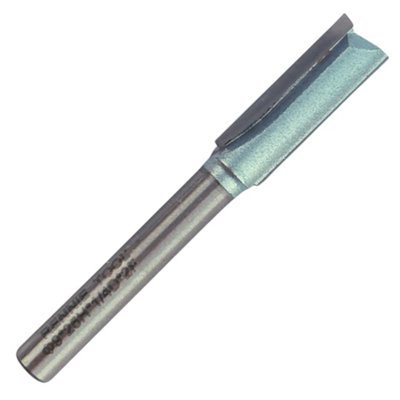 Rennie Tools - 9mm Cutting Diameter x 25mm Flute x 1/4" Shank TCT Tipped 2 Flute Straight Router Cutter Bit. 9mm Router Bit