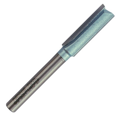 Rennie Tools - 9mm Cutting Diameter x 30mm Flute x 1/4" Shank TCT Tipped 2 Flute Straight Router Cutter Bit. 9mm Router Bit