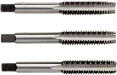 Rennie Tools - M10 x 1.5 HSS Metric Hand Tap Set/Machine Tap Set. Inc. 3 Pieces - 1st, 2nd & 3rd Cut (Taper, 2nd and Bottom (Plug)