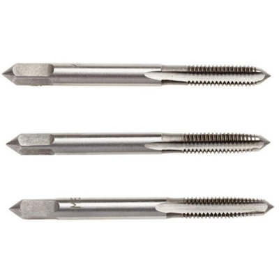 Rennie Tools - M2.5 x 0.45 HSS Metric Hand Tap Set/Machine Tap Set. Inc. 3 Pieces - 1st, 2nd & 3rd Cut (Taper, 2nd and Bottom)