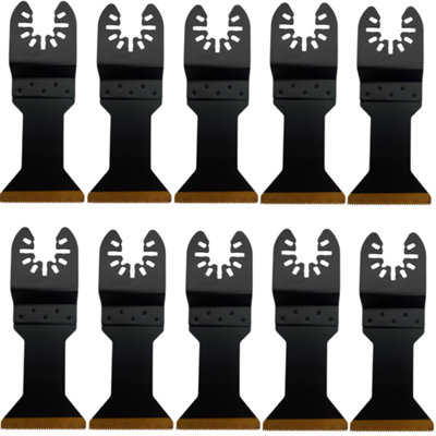 Rennie Tools Pack Of 10 x 44mm Wide Titanium Coated BiMetal