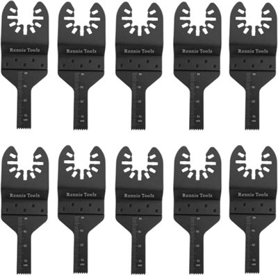 Rennie Tools Pack Of 20 x 10mm Wide Oscillating Multi Tool Blades Set