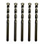 Rennie Tools Pack Of 5 - 10mm x 120mm Long TCT Tipped Masonry Drill Bit Universal For Concrete Brick Ceramic Tiles Plastic Wood