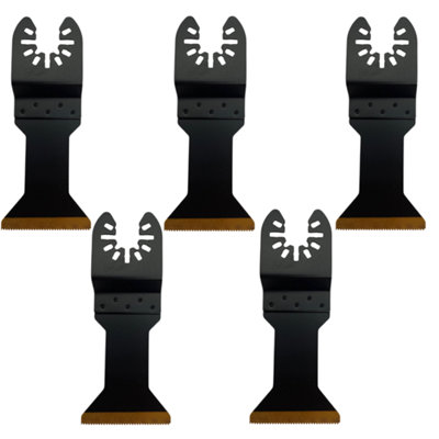Rennie Tools Pack Of 5 x 44mm Wide Titanium Coated BiMetal Oscillating
