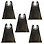 Rennie Tools Pack Of 5 x 65mm Wide Tapered Oscillating Multi Tool Blades For Wood, Plastics, Drywall Etc. Universal Fitting