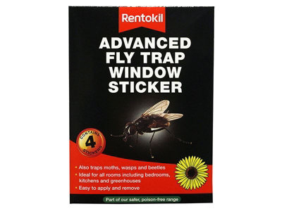 Rentokil - Advanced Window Fly Traps (Pack 4)