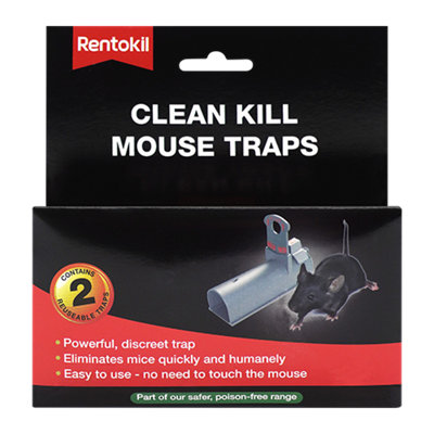 Rentokil Clean Kill Mouse Trap (2 Pack)