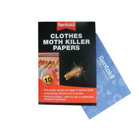 Rentokil - Clothes Moth Papers (Pack 10)