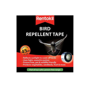 Rentokil FBT22 Bird Repellent Tape 45m RKLFBT22