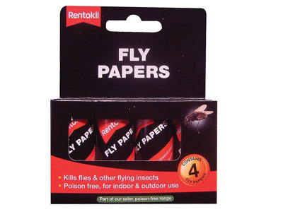 Rentokil - Fly Papers (Pack 4)
