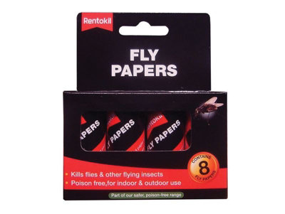Rentokil - Fly Papers (Pack 8)