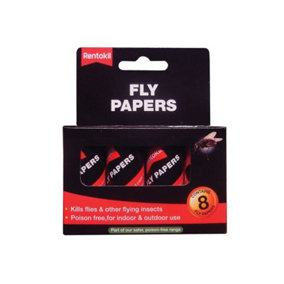 Rentokil - Fly Papers (Pack 8)