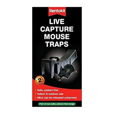 Rentokil Live Capture Mouse Trap - twin pack