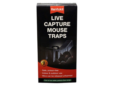 Rentokil Live Capture Mouse Trap - twin pack