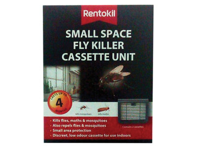 Rentokil - Small Space Fly Killer Cassette Unit - Twin Pack