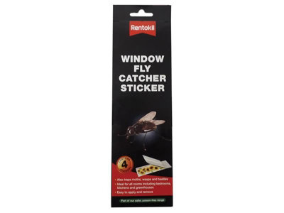 Rentokil - Window Fly Catcher Stickers (Pack 4)