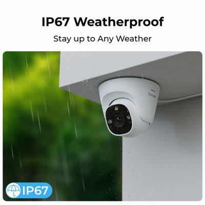 Reolink 12MP 4K+ CCTV Security Camera Kit, 8 PoE Turret Cameras, 16 ...