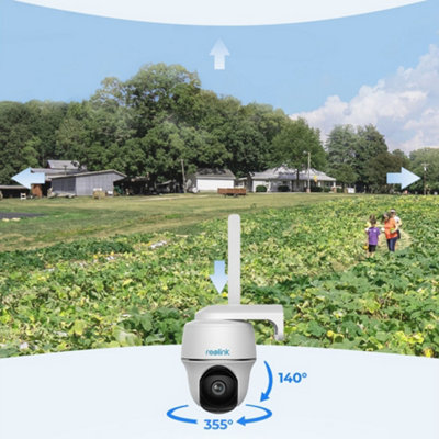 Reolink 2K 4G PT AI powered detection Battery Camera with Solar Panel +64GB MicroSD