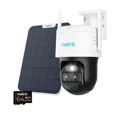 Reolink 2K TrackMix 4G Auto track PTZ 6x Zoom Advanced AI detection Colour night vision camera with Solar Panel +64GB MicroSD