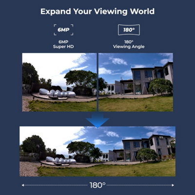 Reolink 2K+ UHD Duo 2 180 degree view, WiFi Advanced AI detection, Colour night vision camera with Solar panel + 64GB MicroSD card