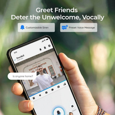 Reolink 2K+ WiFi Smart AI detection, custom motion zone Doorbell & Chime + 64GB MicroSD card