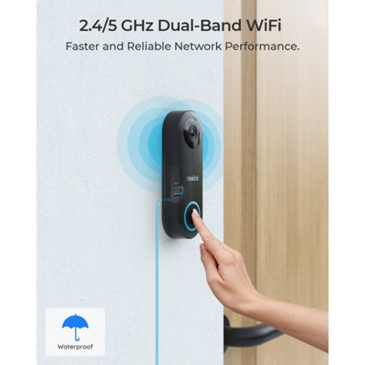Reolink 2K+ WiFi Smart AI detection, custom motion zone Doorbell & Chime + 64GB MicroSD card