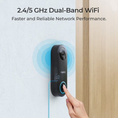 Reolink 2K+ WiFi Smart AI detection, custom motion zone Doorbell & Chime + 64GB MicroSD card