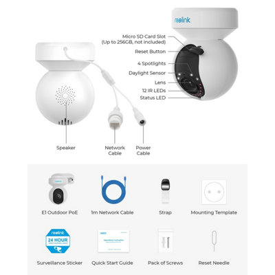Reolink 4K Auto tracking PTZ PoE 3x Zoom with Advance AI detection, Colour Night Vision Camera