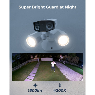 Reolink 4K Duo 2 PoE 180 degree view Smart Advanced AI detection, Colour night vision Floodlight Camera
