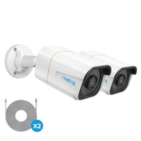 Reolink 4K+ UHD NVR PoE AI Person/Vehicle detection Bullet Add-on Camera - 2 pack