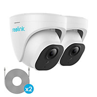 Reolink 4K+ UHD NVR PoE AI Person/Vehicle detection Dome Add-on Camera - 2 pack.