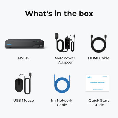 Reolink NVR 16 channel PoE Smart AI Person/Vehicle detection with 4TB HDD