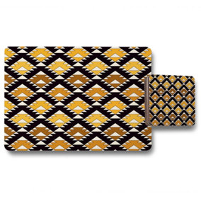 Repeated triangles geometric background (Placemat & Coaster Set) / Default Title