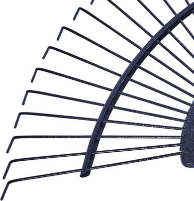 Replacement 16 Tooth Lawn Rake Head Garden Carbon Steel Grass Leaves Leaf Lawn - 3