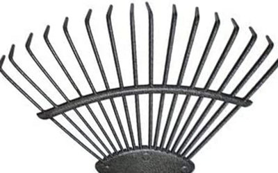 Replacement 16 Tooth Lawn Rake Head Garden Carbon Steel Grass Leaves Leaf Lawn - 4