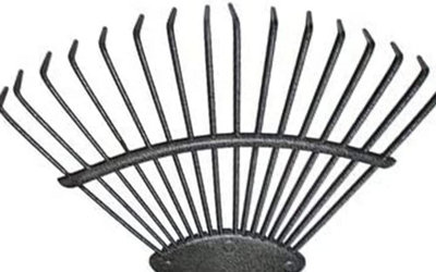 Replacement 16 Tooth Lawn Rake Head Garden Carbon Steel Grass Leaves Leaf Lawn