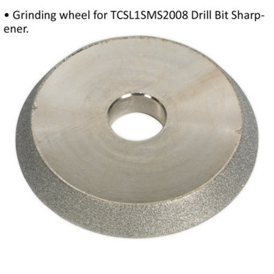 Replacement Grinding Wheel for ys08975 80W Benchtop Drill Bit Sharpener