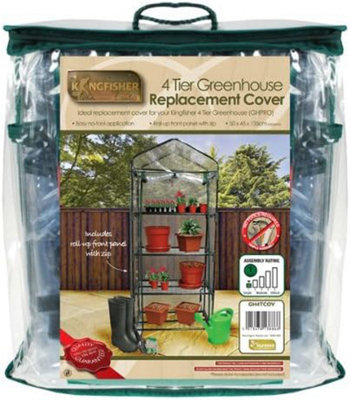 Replacement PVC Cover for 4 Tier Greenhouse Clear Waterproof Spare ...