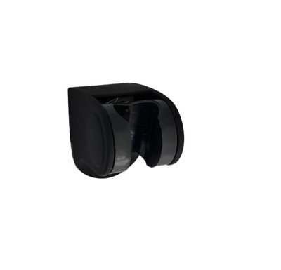 Replacement Shower Rail Holder Black Matt Finish Plastic Material Accessory