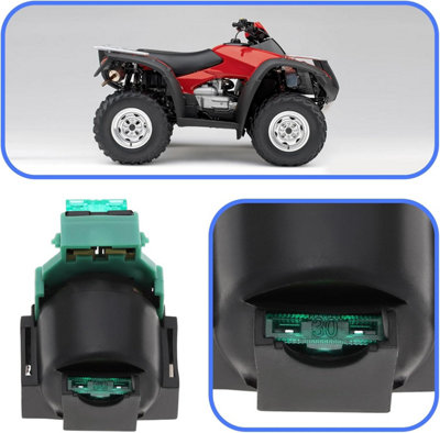 Relè Di Avviamento Moto EMagTech 65x47mm - Bobina Elettromagnetica Compatibile Con Honda CH125 CH250 E ATV TGB - 3