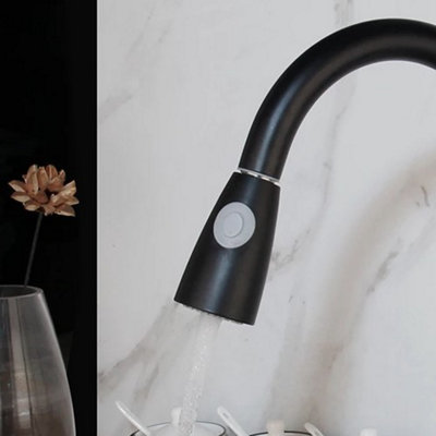 Replacement Sprayer Tap Pull Out Sprayer Kitchen Mixer Spare Shower Head Black Plumbing