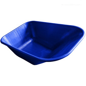 Replacement Wheelbarrow Tray Body - Plastic Pan - 110L - Blue