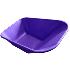 Replacement Wheelbarrow Tray Body - Plastic Pan - 110L - Purple