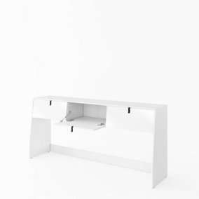 Replay RP-21 Wall Storage Cabinet with Splayed Legs, White Gloss - W2100mm x H950mm x D500mm