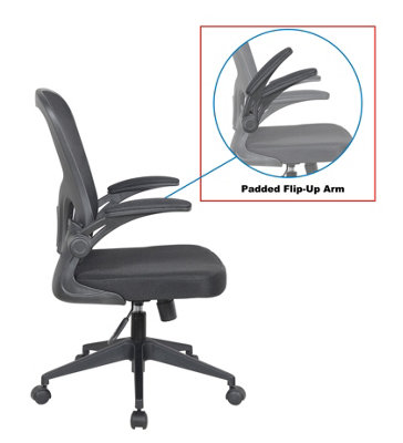 Armrest deals desk chair