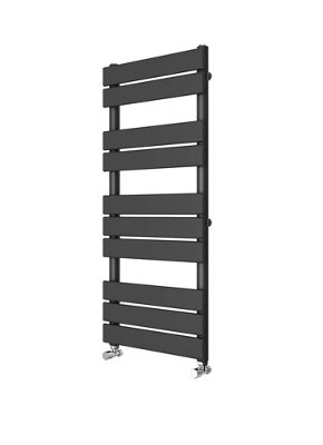 Requena Heated Towel Rail Anthracite Grey Bathroom Ladder Flat Radiator 1000x450