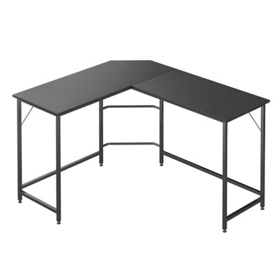 White metal on sale l shaped desk