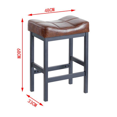 Brown saddle 2024 bar stools